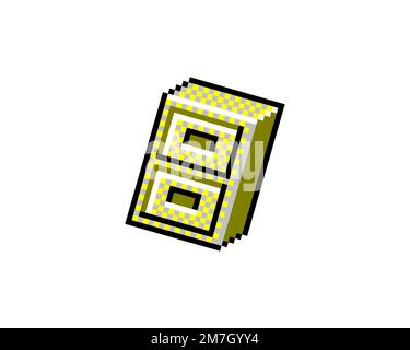 File Manager Windows, rotated logo, white background B Stock Photo