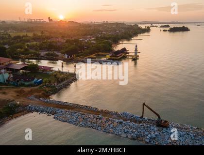 Landscape photos of Alor Gajah's district one of Malacca state of Malaysia Stock Photo