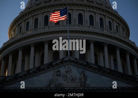 Washington, USA. 09th Jan, 2023. A general view of the U.S. Capitol Building, in Washington, DC, on Monday, January 9, 2023. (Graeme Sloan/Sipa USA) Credit: Sipa USA/Alamy Live News Stock Photo