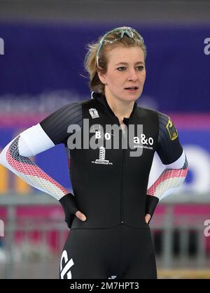 Michelle Uhrig (GER) competing in 500m women Allround during ISU ...