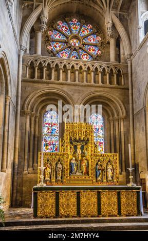 main altar of Christ Church Cathedral, Oxford; Oxforshire, South East England Stock Photo