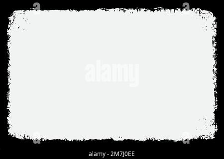 Frame Grunge vector texture isolated on white background Stock Vector