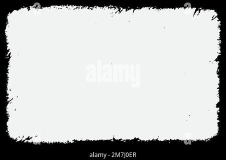 Frame Grunge vector texture isolated on white background Stock Vector