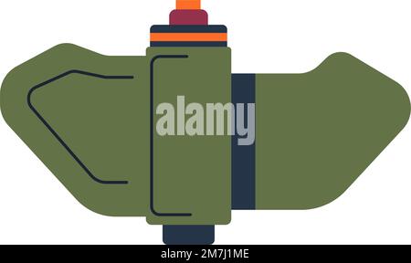 Bomb explosive weapons, mine or grenade vector Stock Vector