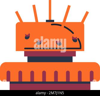Bomb explosive weapons, land mine against people Stock Vector