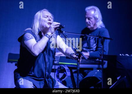 October 18, 2022: Uriah Heep perform in Milan Stock Photo