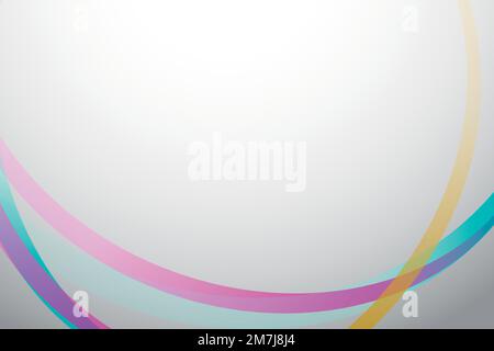 Colorful curve frame template vector Stock Vector