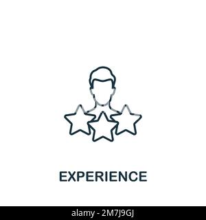 Experience icon. Monochrome simple Recruitment icon for templates, web design and infographics Stock Vector