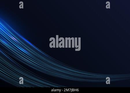 Futuristic blue border vector glowing neon wave background Stock Vector