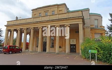 The Pittville Pump Room, spa building, managed by The Cheltenham Trust charity, East Approach Drive, Cheltenham, Gloucestershire, England,UK, GL52 3JE Stock Photo