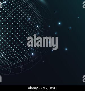 Globe grid technology vector corporate background Stock Vector