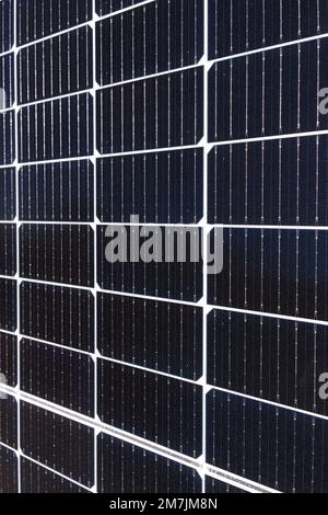 Detail of a solar panel to generate electricity. Renewable energies Stock Photo