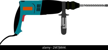 drill isolated on white background. Vector illustration Stock Vector ...
