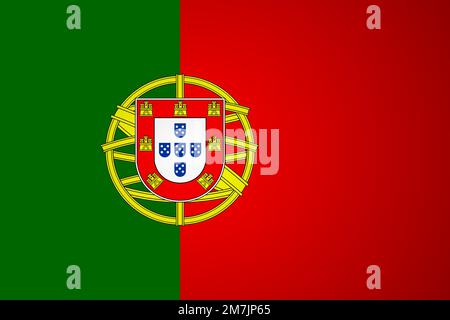 portugal flag vector. Vector illustration. Eps 10. Stock Vector