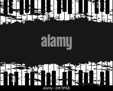 piano keys with copy space Vector illustration. Eps 10. Stock Vector
