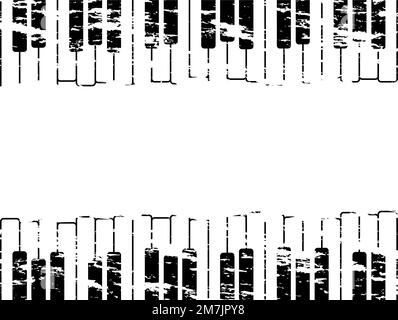 piano keys with copy space Vector illustration. Eps 10. Stock Vector