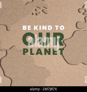 Planet kindness templates vector for world environment day campaign Stock Vector