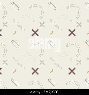Memphis design seamless pattern background vector Stock Vector