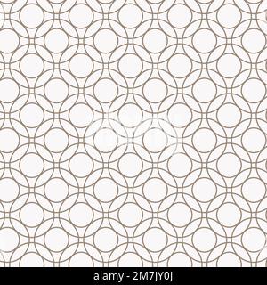 Seamless round geometric pattern vector Stock Vector