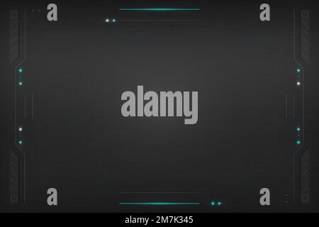 SImple black technology background template vector Stock Vector