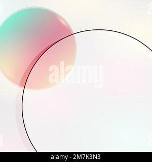 Colorful round geometric frame vector Stock Vector