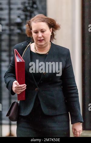 Downing Street, London, UK. 10th January 2023.  Victoria Prentis MP, Attorney General, attends the weekly Cabinet Meeting at 10 Downing Street. Photo by Amanda Rose/Alamy Live News Stock Photo