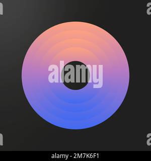 Colorful ring gradient element vector Stock Vector