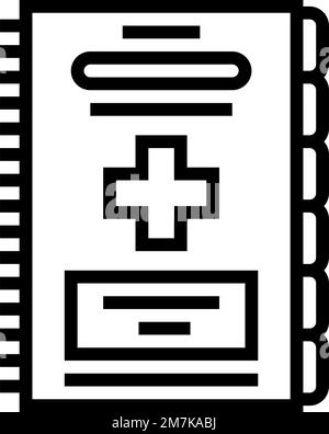 emergency first aid guide first aid line icon vector illustration Stock ...