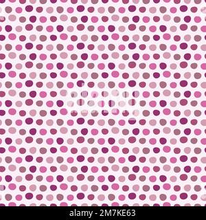 Viva magenta geometric seamless vector pattern. Whimsical color of the year folk art geo background.  Stock Vector