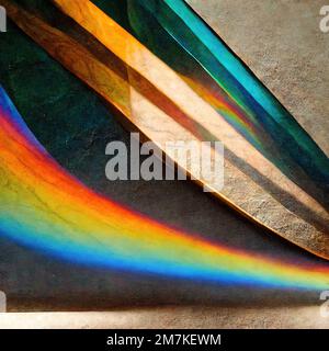 Dramatic abstract, delicate, exquisite, elegant and retro background design with contemporary art-style chrome reflections like air currents Stock Photo