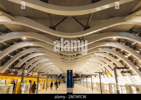 Japan, Honshu, Tokyo, Shibuya, Shibuya Subway Train Station Stock Photo