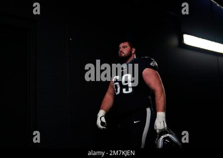 Philadelphia Eagles' Landon Dickerson walks on the field before a preseason  NFL football game against the New England Patriots Thursday, Aug. 19, 2021,  in Philadelphia. (AP Photo/Chris Szagola Stock Photo - Alamy