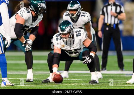 FILE – In this Feb. 8, 2018, file photo, Philadelphia Eagles center Jason  Kelce speaks at the conclusion of the NFL team's Super Bowl victory parade  in front of the Philadelphia Museum