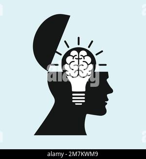 Let your inner potential shine, imagine and achieve your life's goals, and light a lamp in your mind, enhances mental alertness Stock Vector