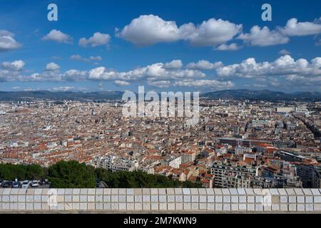 Marseille (south-eastern France): overview of the city from the basilica *** Local Caption *** Stock Photo