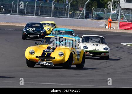 Charles Allison, Peter Thompson, TVR Griffith, Masters Historic Racing, International Trophy for Classic GT Cars Pre ’66, a fifty minute race with a c Stock Photo