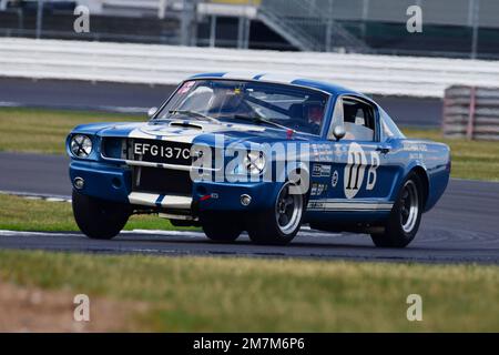 Larry Tucker, Paul Kennelly, Ford Shelby Mustang GT350, Masters Historic Racing, International Trophy for Classic GT Cars Pre ’66, a fifty minute race Stock Photo