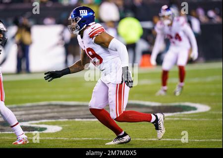 Philadelphia Eagles wide receiver Britain Covey (18) in action against New  York Giants linebacker Tomon Fox (49) during the NFL football game, Sunday,  Jan. 8, 2023, in Philadelphia. (AP Photo/Chris Szagola Stock Photo - Alamy