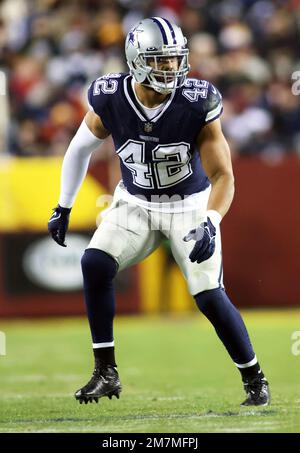 Washington Commanders linebacker David Mayo (51) runs after the ball during  an NFL pre-season football game against the Cleveland Browns, Friday, Aug.  11, 2023, in Cleveland. (AP Photo/Kirk Irwin Stock Photo - Alamy