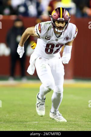 Washington Commanders tight end Logan Thomas (82) runs a route against the Detroit  Lions during an NFL football game, Sunday, Sept. 18, 2022, in Detroit. (AP  Photo/Rick Osentoski Stock Photo - Alamy