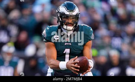 Philadelphia Eagles' Jalen Hurts in action during practice at NFL football  team's training camp, Saturday, July 30, 2022, in Philadelphia. (AP  Photo/Chris Szagola Stock Photo - Alamy