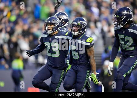 Seattle Seahawks safety Johnathan Abram (23) lines up for play during the  second half of an