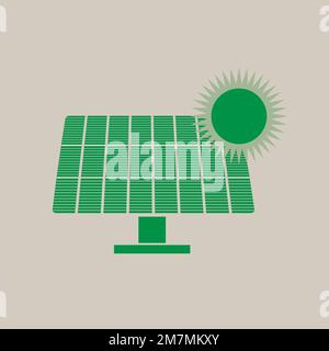 Solar panel icon symbol. Sun energy. Vector illustration Stock Vector