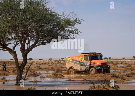 501 MACIK Martin (cze), TOMASEK Frantisek (cze), SVANDA David (cze), MM Technology, Iveco, Trucks, FIA W2RC, action during the Stage 9 of the Dakar 2023 between Riyadh and Haradh, on January 10th, 2023 in Haradh, Saudi Arabia - Photo Eric Vargiolu / DPPI Stock Photo