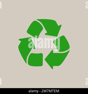 Recycle icon symbol isolated. Vector illustration Stock Vector