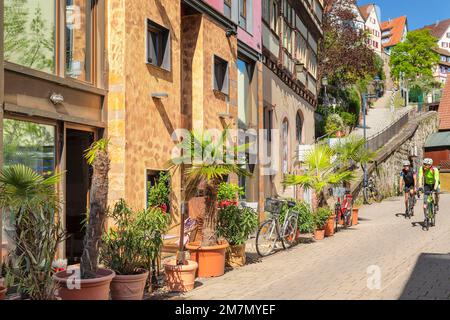 Old town of Horb am Neckar, Northern Black Forest, Baden Württemberg, Germany Stock Photo
