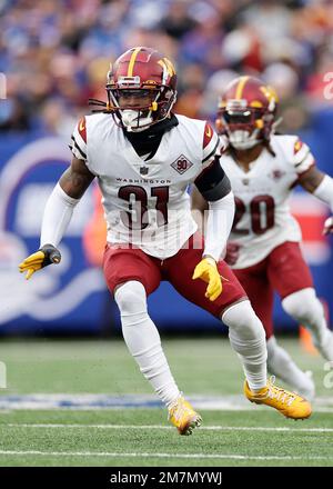 Washington Commanders safety Kamren Curl (31) runs during an NFL