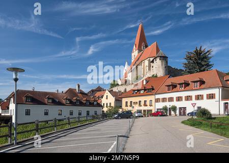 Catholic Parish Church of the Assumption, Weißenkirchen in der Wachau, Wachau, Waldviertel, Lower Austria, Austria Stock Photo