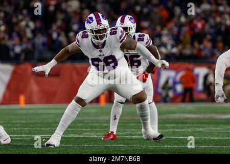 Buffalo Bills offensive tackle Bobby Hart (68) lines up on offense