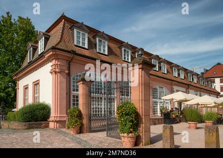 Erbach, Odenwald, Hesse, Germany. Orangery in the pleasure garden of Erbach Castle Stock Photo